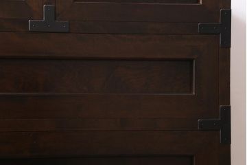 中古　松本民芸家具　和モダンな507型金具付タンス(チェスト、引き出し)(定価約41万9千円)(R-039681)