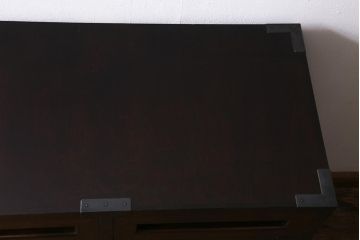 中古　松本民芸家具　和モダンな507型金具付タンス(チェスト、引き出し)(定価約41万9千円)(R-039681)