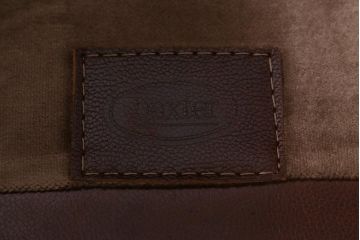 中古　イタリア製　baxter(バクスター)　OXFORDINE　牛革　ヴィンテージ感漂う1人掛けソファ(アームソファ、1Pソファ)(定価約86万円)(R-039685)