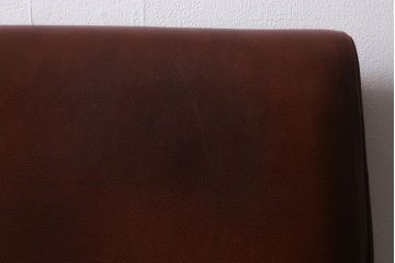 中古　イタリア製　baxter(バクスター)　OXFORDINE　牛革　ヴィンテージ感漂う1人掛けソファ(アームソファ、1Pソファ)(定価約86万円)(R-039686)