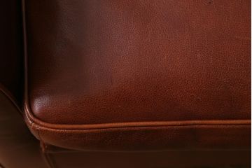 中古　イタリア製　baxter(バクスター)　OXFORDINE　牛革　ヴィンテージ感漂う1人掛けソファ(アームソファ、1Pソファ)(定価約86万円)(R-039686)