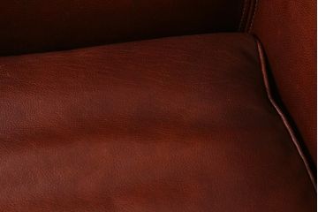 中古　イタリア製　baxter(バクスター)　OXFORDINE　牛革　ヴィンテージ感漂う1人掛けソファ(アームソファ、1Pソファ)(定価約86万円)(R-039686)