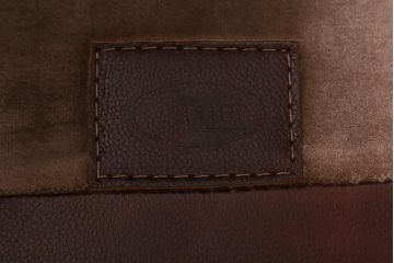 中古　イタリア製　baxter(バクスター)　OXFORDINE　牛革　ヴィンテージ感漂う1人掛けソファ(アームソファ、1Pソファ)(定価約86万円)(R-039686)