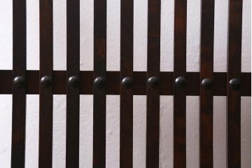中古　松本民芸家具　和の風情を演出する上品な佇まいの衝立(つい立て、パーテーション)(R-039692)