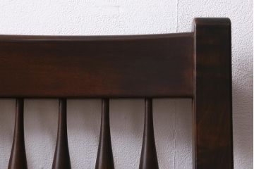 中古　松本民芸家具　SP型ラッシアームチェア　お洒落なラッシ座面が魅力のチェア(ラッシチェア、椅子)(R-039694)