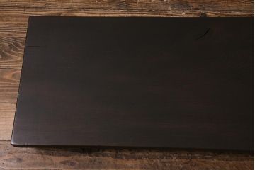 アンティーク家具　明治大正期　朴の木一枚板　使い込まれた木の風合いが趣ある裁ち板(作業台、飾り台、陳列台)(R-039696)
