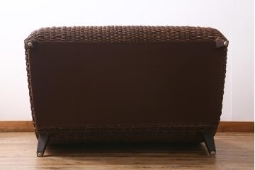 中古　ブランド家具　ACTUS(アクタス)社　アバカ材　ぬくもり感じる空間作りにおすすめのNEMOラブソファ(ソファ)(定価約10万3千円)(R-039699)