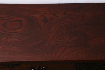 中古　伝統工芸　岩谷堂箪笥　存在感のある豪華な金具が目を惹くローチェスト(箪笥、引き出し、ローボード)(R-039701)