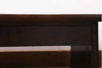 中古　松本民芸家具　#204型　コンパクトで使いやすい引き出し付きの上品な座机(ローテーブル、文机)(R-039709)