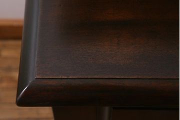 中古　松本民芸家具　シックな書斎作りにおすすめの平机(デスク、ワークデスク、在宅ワーク、在宅用)(R-039710)