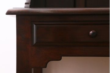 中古　松本民芸家具　シックな書斎作りにおすすめの平机(デスク、ワークデスク、在宅ワーク、在宅用)(R-039710)