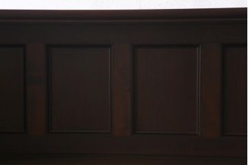 中古　松本民芸家具　シックな書斎作りにおすすめの平机(デスク、ワークデスク、在宅ワーク、在宅用)(R-039710)