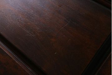 ヴィンテージ家具　松本民芸家具　H型　ボールフットの脚がお洒落なライティングビューロー(簿記机、在宅ワーク、在宅用デスク、ビンテージ)(R-039711)