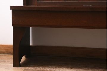 中古　松本民芸家具　碌山ベンチ　落ち着きのある佇まいが魅力の2人掛けベンチ(長椅子)(R-039719)