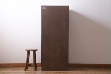 中古　伝統民芸家具　岩谷堂箪笥　観音開き戸付き　豪華な金具が印象的な立長箪笥(ハイチェスト、和タンス)(R-39725)