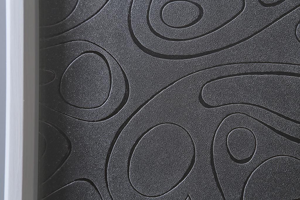 アンティーク建具　和製アンティーク　昭和初期　ペイント　淡い水色が爽やかな木製ドア(扉、開き戸、建具)(R-039727)