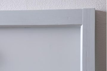 アンティーク建具　和製アンティーク　昭和初期　ペイント　淡い水色が爽やかな木製ドア(扉、開き戸、建具)(R-039727)