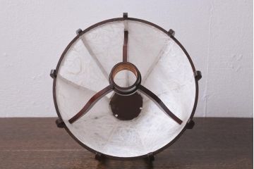 中古　木芸研究会　温かな和の雰囲気を醸し出すスタンドライト(ランプ、卓上照明)(R-039734)
