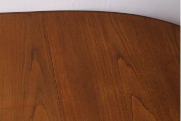 ヴィンテージ家具　G-PLAN(ジープラン) 北欧家具　チーク材　お部屋に優しい印象を添えるオーバル型のエクステンションテーブル(ダイニングテーブル、ビンテージ)(R-039742)
