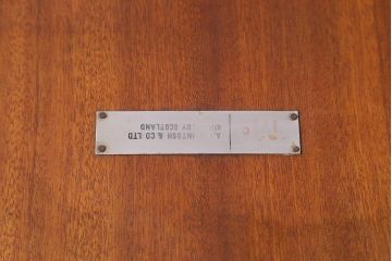 ヴィンテージ家具　北欧ビンテージ　チーク材　McIntosh(マッキントッシュ)　洗練されたデザインが素敵なエクステンションテーブル(ラウンドテーブル)(R-039743)