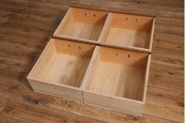 ビンテージ家具　中古　国産　最高級品!　総ケヤキ材・中桐材　玉杢　手打ち金具　漆塗り　伝統技術の粋をつくした極上のサイドボード(キャビネット、戸棚、収納棚、ヴィンテージ)(定価約120万円)(R-039746)