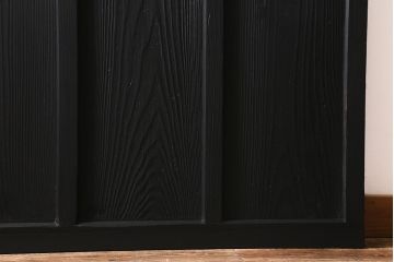 アンティーク建具　当店オリジナルガラス　色ガラスが目を引くペイントガラス戸2枚セット(引き戸)(R-039753)