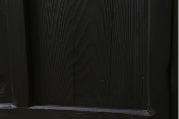 アンティーク建具　当店オリジナルガラス　色ガラスが目を引くペイントガラス戸2枚セット(引き戸)(R-039753)