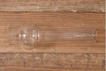 イギリスビンテージ　ヴィンテージ雑貨　陶器製の土台が目を引くオイルランプ(灯油ランプ、置き型ランプ)(R-039799)