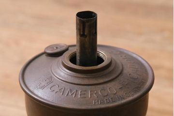 ヴィンテージ雑貨　ドイツ製　巻芯65mm　CAMERCO　PICADOR　ビンテージスタイルを高めるオイルランプ(置き型ランプ、台ランプ)(R-039801)