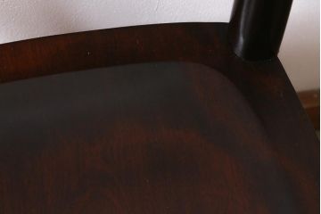 中古　松本民芸家具　シックな空間におすすめのラダーバックチェア(ダイニングチェア、椅子)(R-039803)