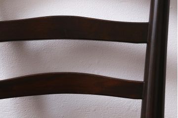 中古　松本民芸家具　シックな空間におすすめのラダーバックチェア(ダイニングチェア、椅子)(R-039804)