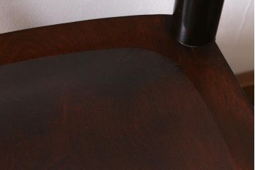 中古　松本民芸家具　シックな空間におすすめのラダーバックチェア(ダイニングチェア、椅子)(R-039804)