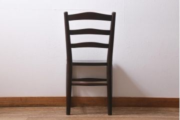 中古　松本民芸家具　シックな空間におすすめのラダーバックチェア(ダイニングチェア、椅子)(R-039804)