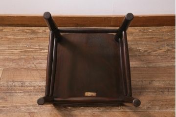 中古　松本民芸家具　シックな空間におすすめのラダーバックチェア(ダイニングチェア、椅子)(R-039804)