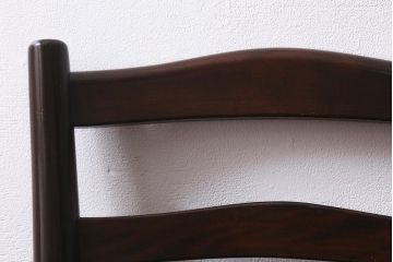 中古　松本民芸家具　シックな空間におすすめのラダーバックチェア(ダイニングチェア、椅子)(R-039805)
