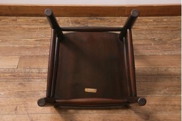 中古　松本民芸家具　シックな空間におすすめのラダーバックチェア(ダイニングチェア、椅子)(R-039805)