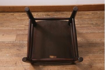 中古　松本民芸家具　シックな空間におすすめのラダーバックチェア(ダイニングチェア、椅子)(R-039806)