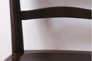 中古　松本民芸家具　シックな空間におすすめのラダーバックチェア(ダイニングチェア、椅子)(R-039806)