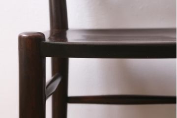 中古　松本民芸家具　シックな空間におすすめのラダーバックチェア(ダイニングチェア、椅子)(R-039806)