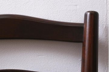 中古　松本民芸家具　シックな空間におすすめのラダーバックチェア(ダイニングチェア、椅子)(R-039807)