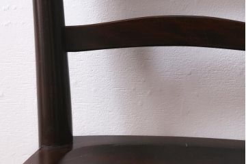 中古　松本民芸家具　シックな空間におすすめのラダーバックチェア(ダイニングチェア、椅子)(R-039807)