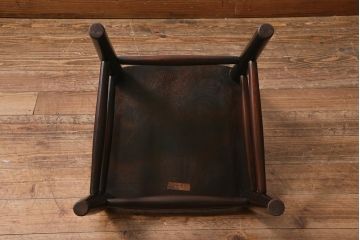中古　松本民芸家具　シックな空間におすすめのラダーバックチェア(ダイニングチェア、椅子)(R-039807)
