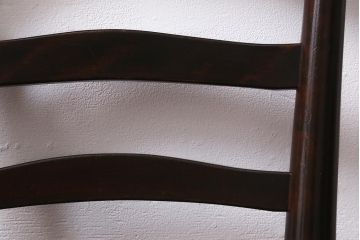 中古　松本民芸家具　シックな空間におすすめのラダーバックチェア(ダイニングチェア、椅子)(R-039808)