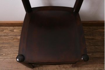中古　松本民芸家具　シックな空間におすすめのラダーバックチェア(ダイニングチェア、椅子)(R-039808)