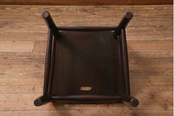 中古　松本民芸家具　シックな空間におすすめのラダーバックチェア(ダイニングチェア、椅子)(R-039808)