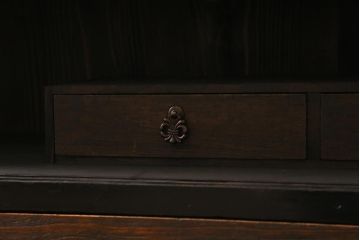 リメイク家具　和製アンティーク　大正期　天板・脚付きリメイク!　渋い雰囲気漂うテレビ台(収納棚、戸棚、リビングボード)(R-039812)