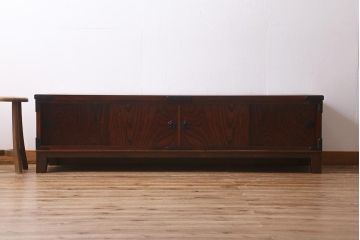 中古　リメイク家具　岩谷堂箪笥　高級感あふれる和の雰囲気を演出するローボード(収納棚、戸棚、テレビボード)(R-039817)
