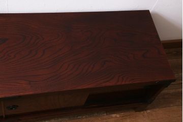 中古　リメイク家具　岩谷堂箪笥　高級感あふれる和の雰囲気を演出するローボード(収納棚、戸棚、テレビボード)(R-039817)