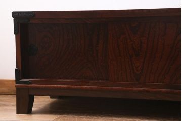 中古　リメイク家具　岩谷堂箪笥　高級感あふれる和の雰囲気を演出するローボード(収納棚、戸棚、テレビボード)(R-039817)