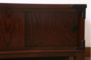 中古　リメイク家具　岩谷堂箪笥　高級感あふれる和の雰囲気を演出するローボード(収納棚、戸棚、テレビボード)(R-039817)